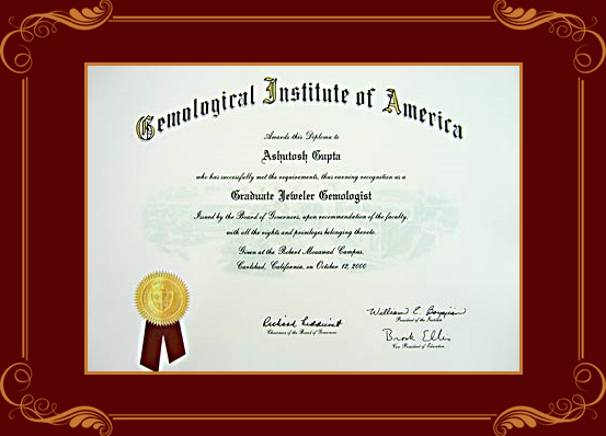 Certified Gemologist, Ashutosh Gupta from the Gemological Institute of America